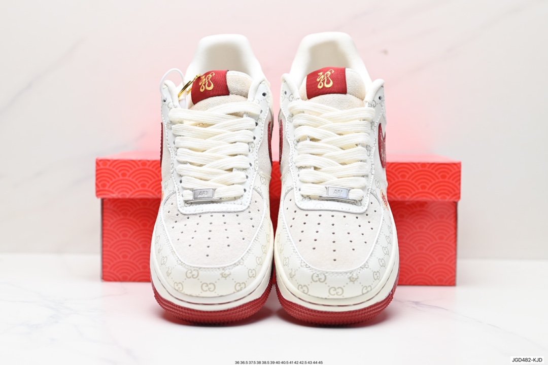 180 古驰Gucci x Nike Air Force 1’07 Low”Year of the Dragon“空军一号板鞋 LX1988-002