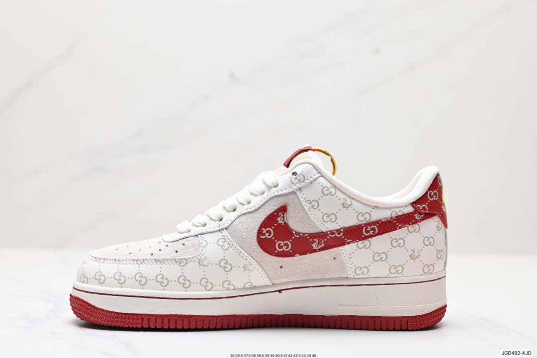 180 古驰Gucci x Nike Air Force 1’07 Low”Year of the Dragon“空军一号板鞋 LX1988-002