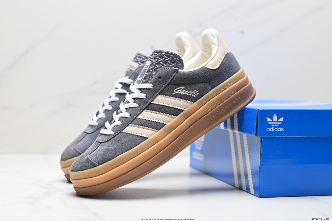 Adidas Gazelle Bold w low-top retro all-match casual sports shoes IE0428