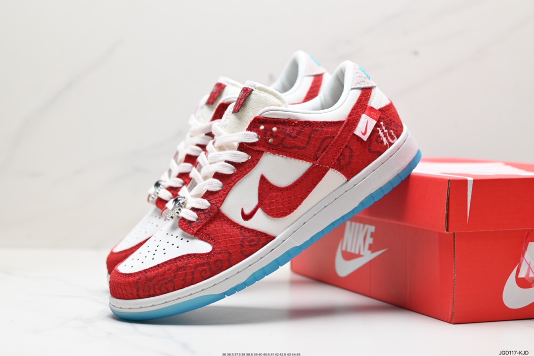 Nike SB Dunk Low LX ”Year of the Dragon” dunk shoes ”Year of the Dragon Green Beige White Blue Jewel” FZ5065-111