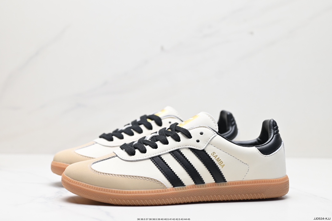 130 阿迪达斯三叶草Adidas Originals Samba Vegan OG”SPD”桑巴舞板鞋  IE0478