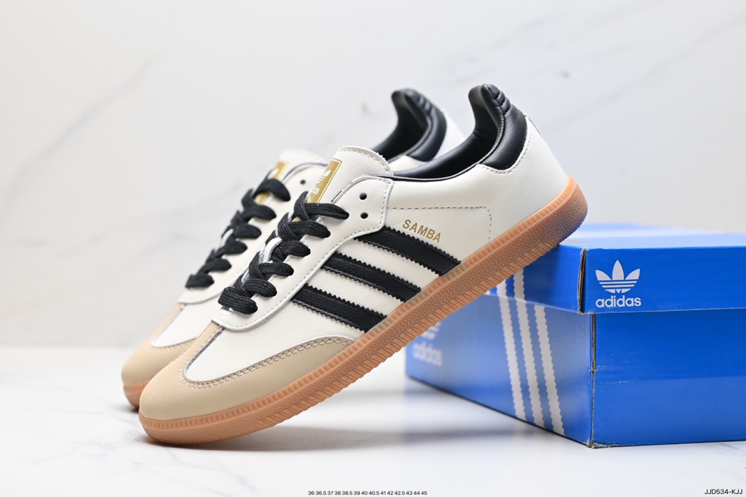 130 阿迪达斯三叶草Adidas Originals Samba Vegan OG”SPD”桑巴舞板鞋  IE0478