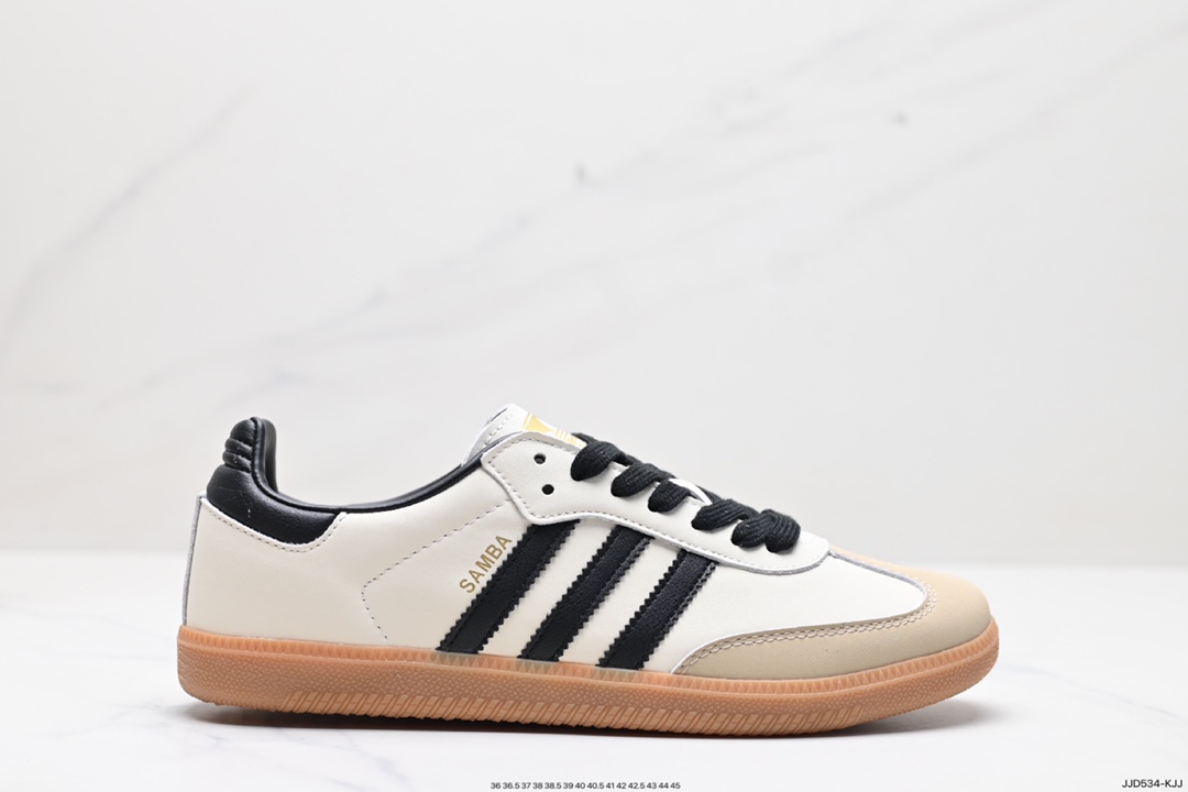 130 阿迪达斯三叶草Adidas Originals Samba Vegan OG”SPD”桑巴舞板鞋  IE0478