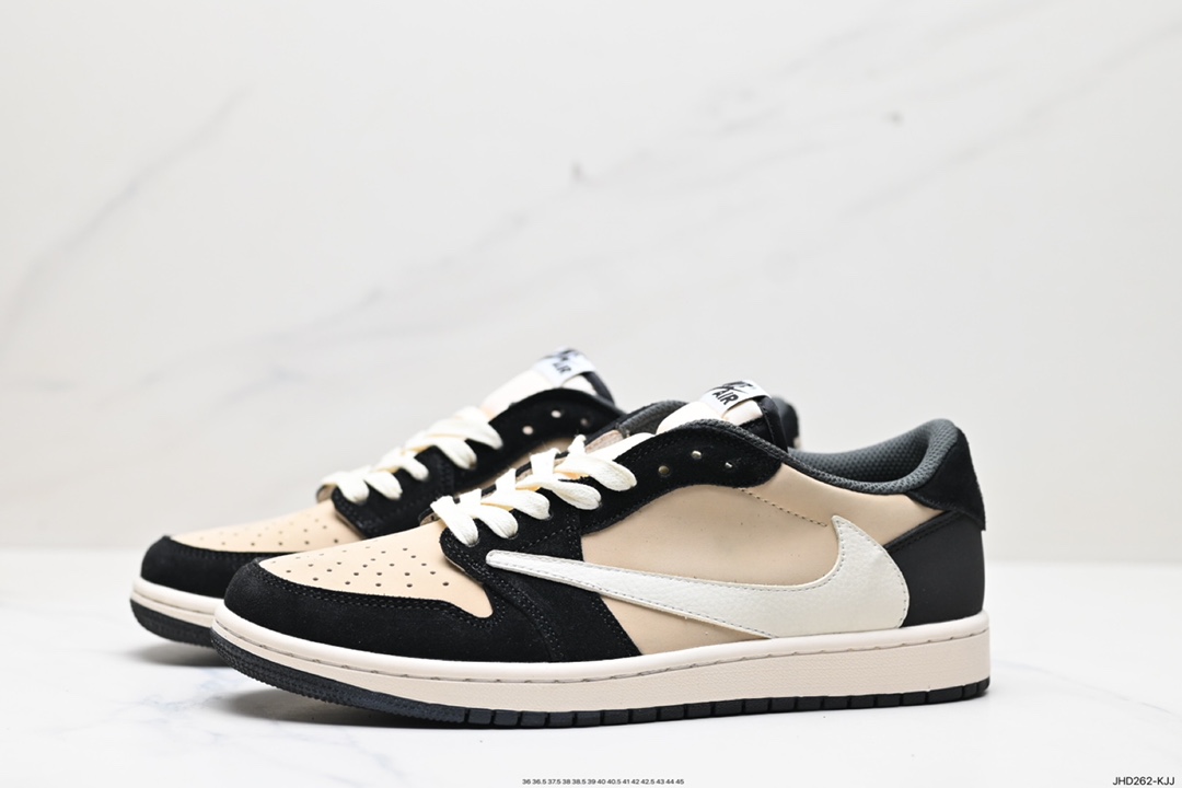 190 Fragment x Travis Scott x Air Jordan 1 Low 三方联名倒钩 DM7866-200