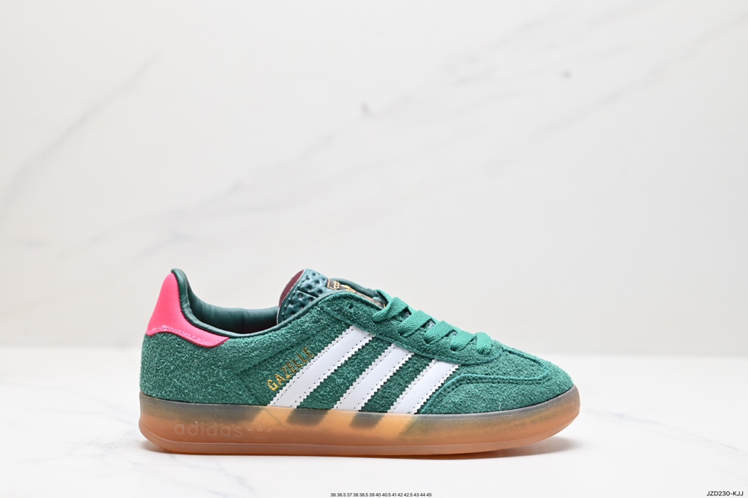 140 阿迪达斯Adidas Originals Gazelle Indoor 三叶草复古防滑耐磨低帮板鞋 HQ8717