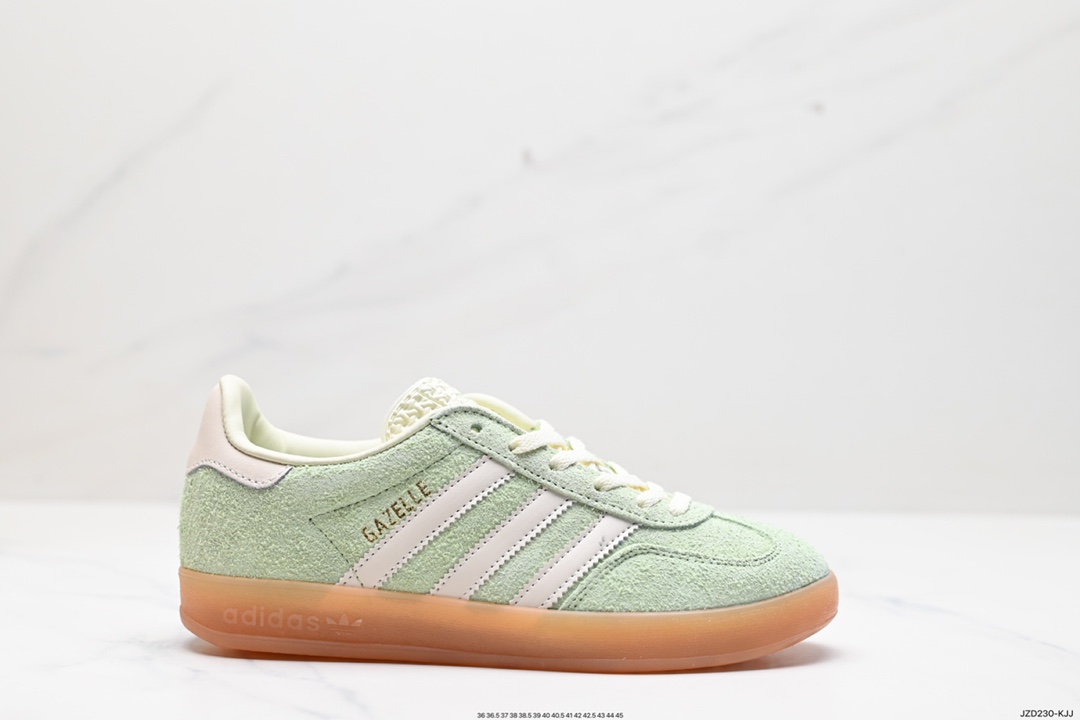 140 阿迪达斯Adidas Originals Gazelle Indoor 三叶草复古防滑耐磨低帮板鞋 HQ8717