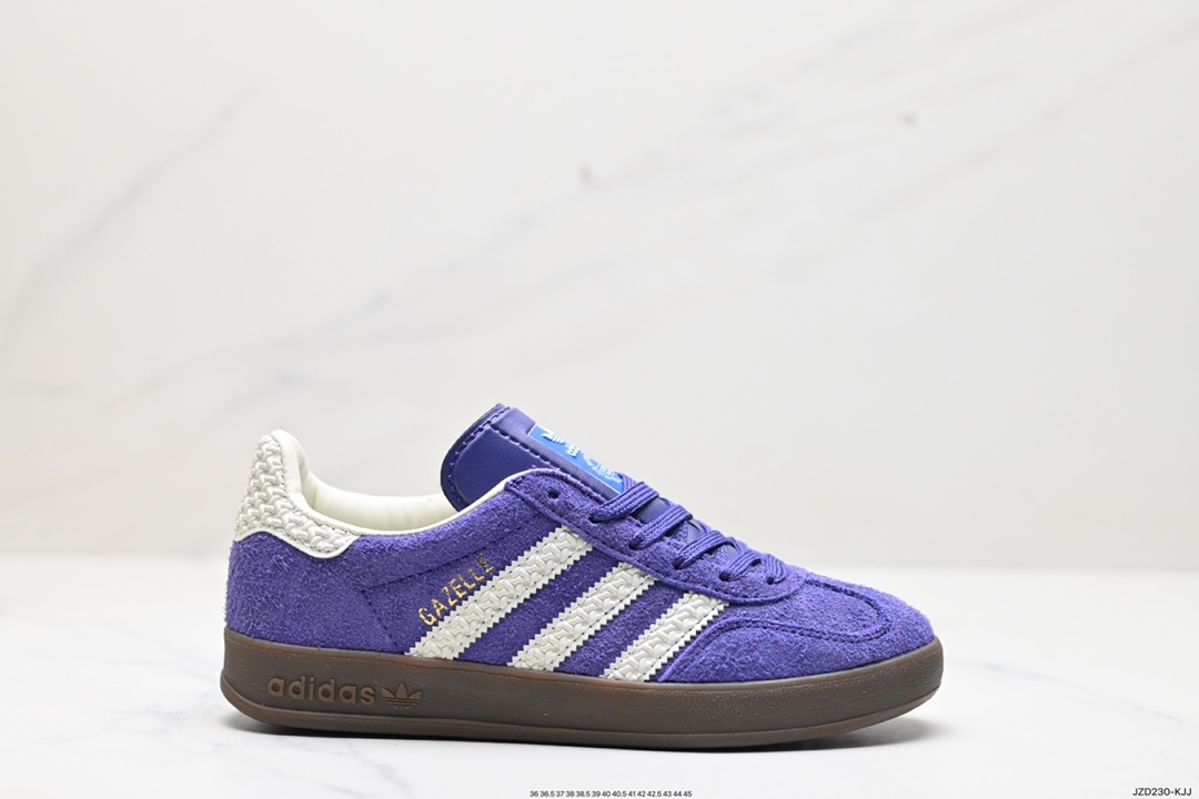 140 阿迪达斯Adidas Originals Gazelle Indoor 三叶草复古防滑耐磨低帮板鞋 HQ8717