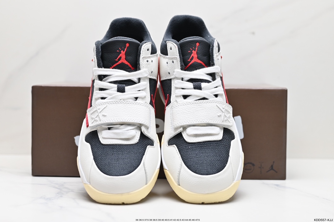 460 Travis Scott X Nike Jordan Cut The Check”University Red”篮球鞋“TS联名米白黑红大学红倒钩”FZ8117-101