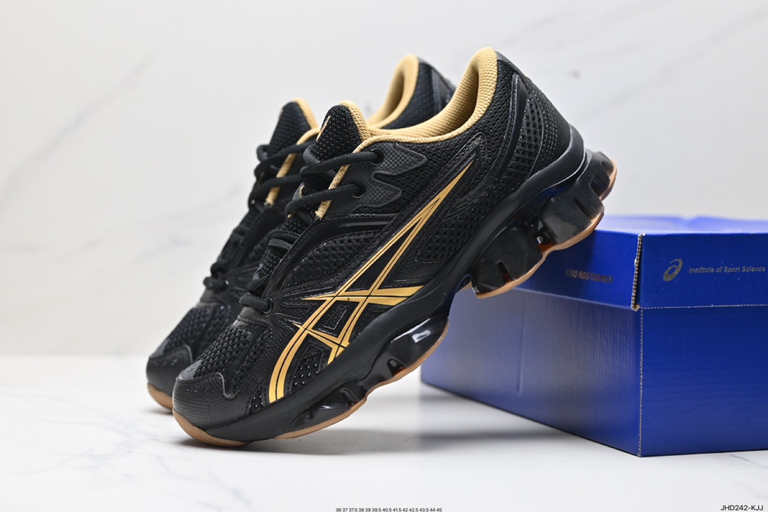 190 日本业专鞋跑品牌·士瑟亚/ASICS Gel-Quantum Kinetic”Carbon Pure Gold“跑鞋 1203A270-201