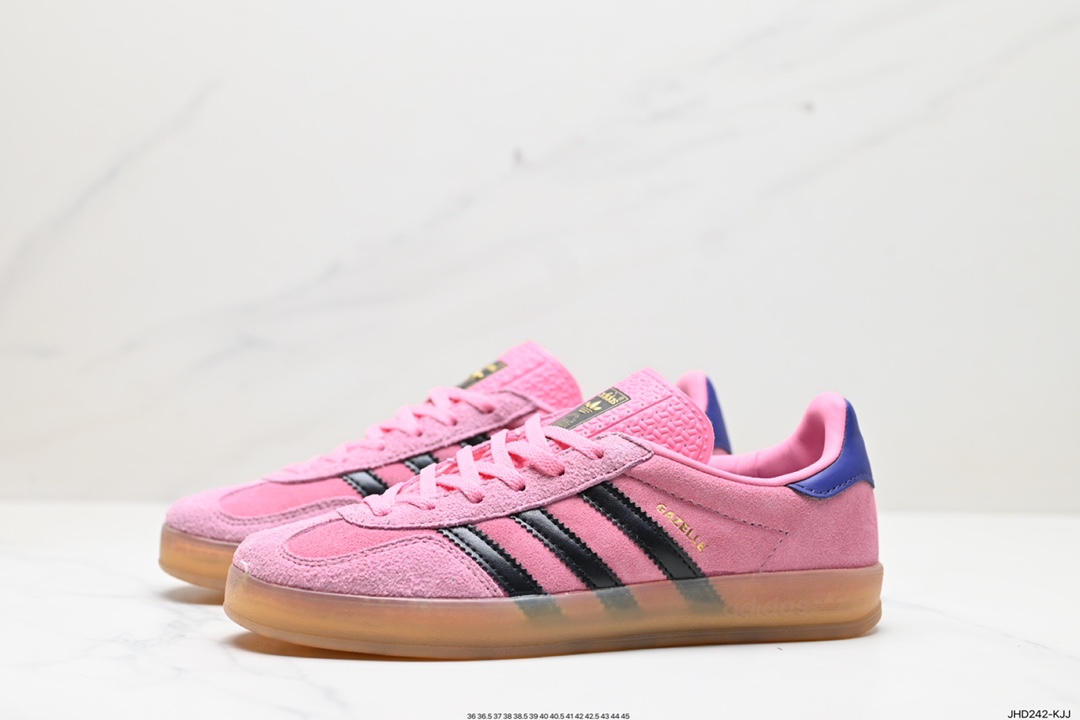 190 Adidas Gazelle Indoor Trainers 羚羊内训系列低帮复古百搭休闲运动德训风板鞋  IE7002