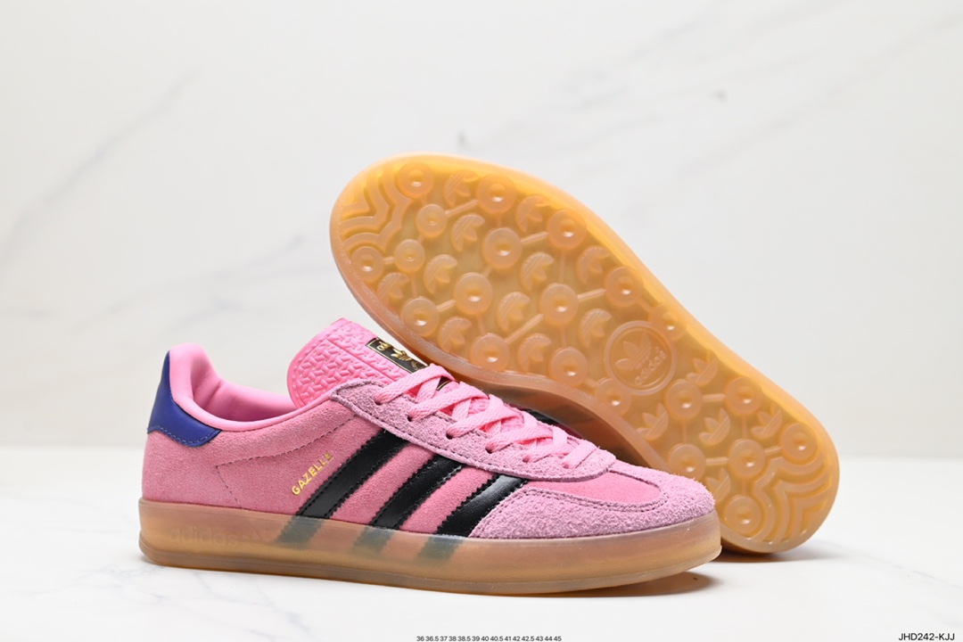 190 Adidas Gazelle Indoor Trainers 羚羊内训系列低帮复古百搭休闲运动德训风板鞋  IE7002