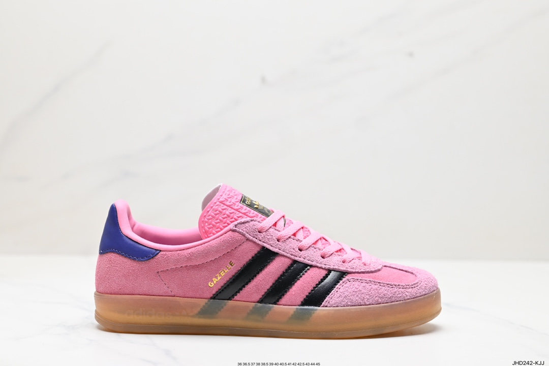 190 Adidas Gazelle Indoor Trainers 羚羊内训系列低帮复古百搭休闲运动德训风板鞋  IE7002