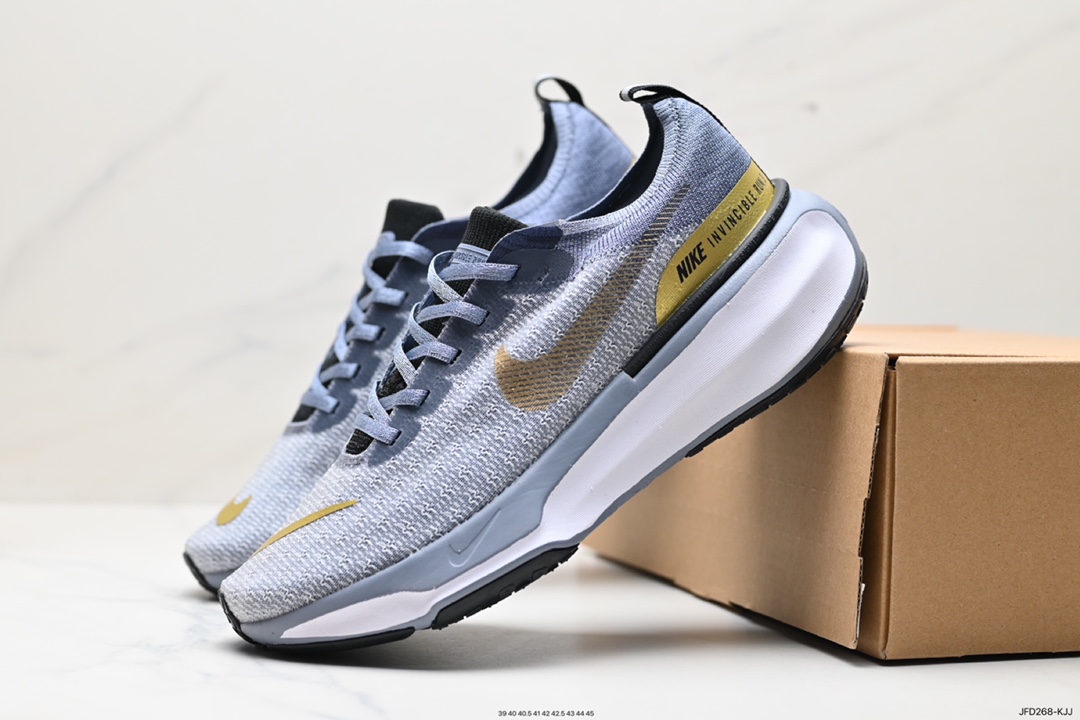 170 耐克NIKE ZOOMX INVINCIBLE RUN FK3 短跑马拉松系带系列轻量休闲运动慢跑鞋 DR2660-400