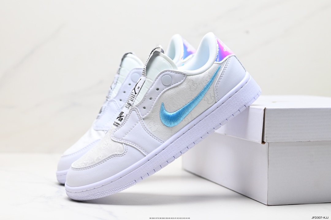 180 Air Jordan 1 Low Slip Shadow 全新配色 刺绣勾 解构风  AV3918-905