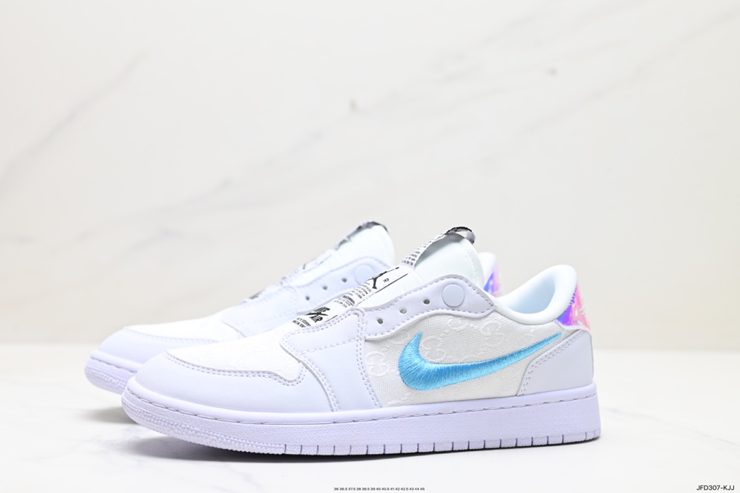 180 Air Jordan 1 Low Slip Shadow 全新配色 刺绣勾 解构风  AV3918-905