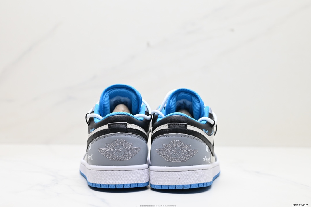 200 耐克Nike Air Jordan 1 Low SE”Phantom Denim Swoosh“AJ1乔丹一代篮球鞋 553558-174