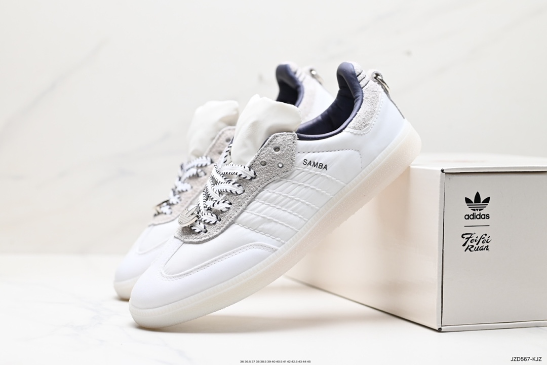 140 阿迪达斯Adidas SAMBA OG 桑巴舞系列绅士德训足球风百搭低帮休闲运动板鞋  ID3654