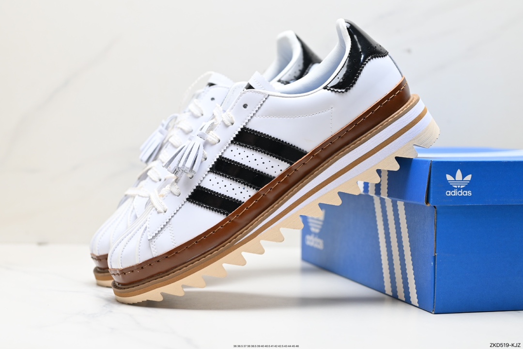 270 CLOT x adidas originals Superstar 白色此款将贝壳头 IH3132