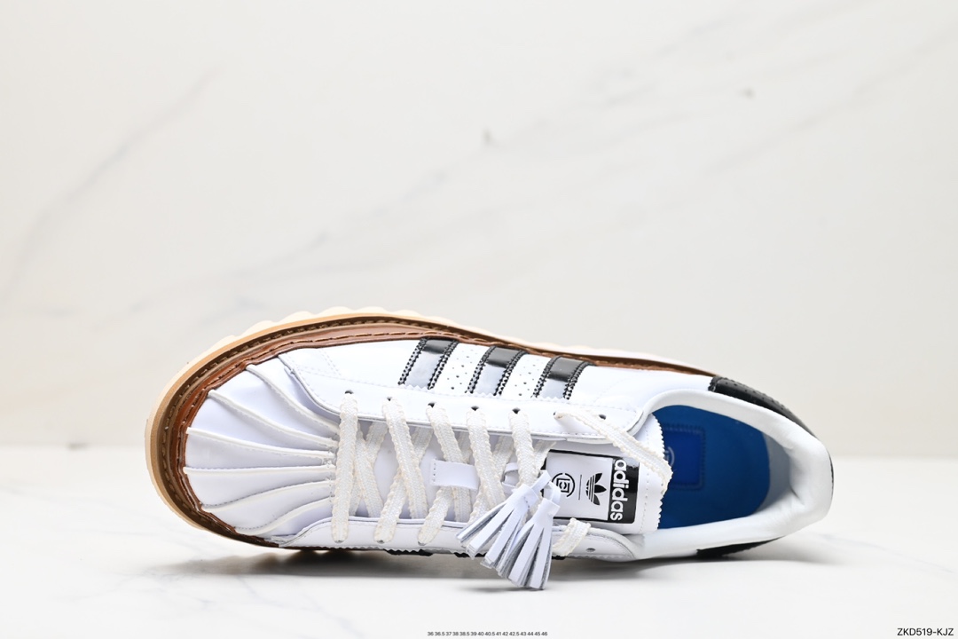 270 CLOT x adidas originals Superstar 白色此款将贝壳头 IH3132