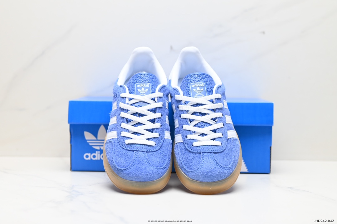 190 阿迪达斯Adidas Originals Gazelle Indoor 三叶草复古防滑耐磨低帮板鞋 HQ8717