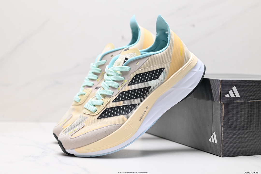 180 阿迪达斯Adidas Adizero Boston 12 M耐磨减震专业跑步鞋 ID4234