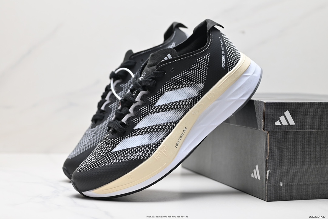 180 阿迪达斯Adidas Adizero Boston 12 M耐磨减震专业跑步鞋 ID4234