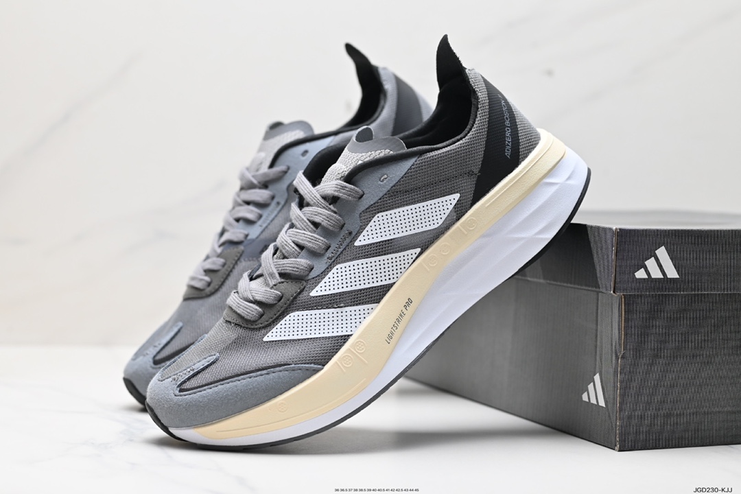 180 阿迪达斯Adidas Adizero Boston 12 M耐磨减震专业跑步鞋 ID4234