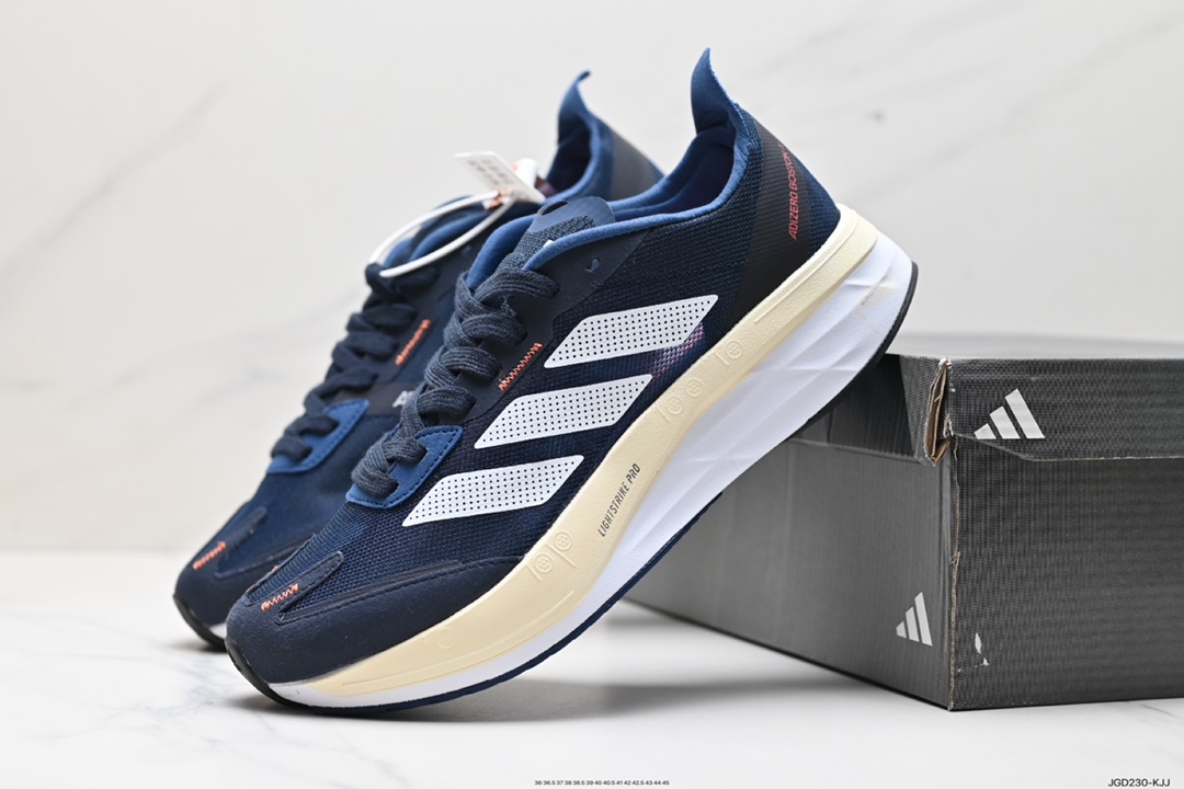 180 阿迪达斯Adidas Adizero Boston 12 M耐磨减震专业跑步鞋 ID4234