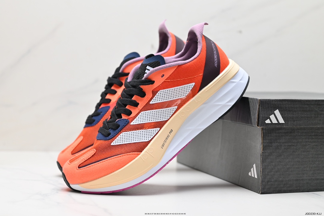 180 阿迪达斯Adidas Adizero Boston 12 M耐磨减震专业跑步鞋 ID4234