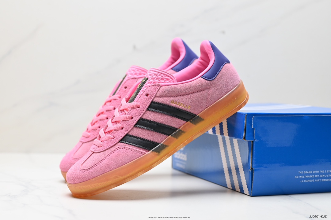 130 adidas originals Gazelle Indoor 粉黑  IE7002