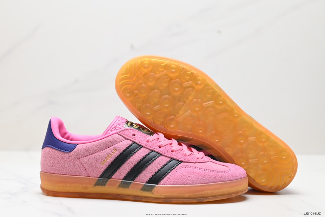 130 adidas originals Gazelle Indoor 粉黑  IE7002