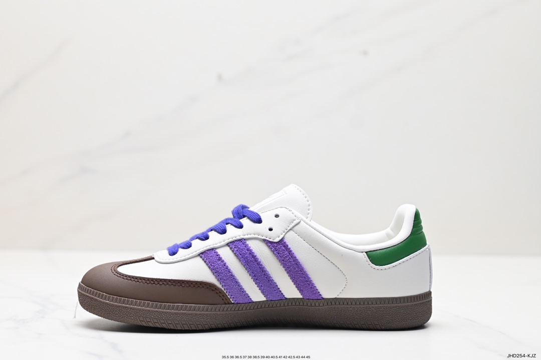 190 阿迪达斯Adidas originals Gazelle Indoor ”棕紫绿“ ID8349