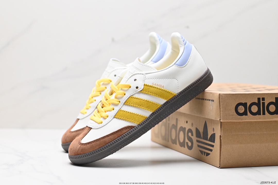 140 阿迪达斯Adidas originals Gazelle Indoor ”棕紫绿“  IE0875