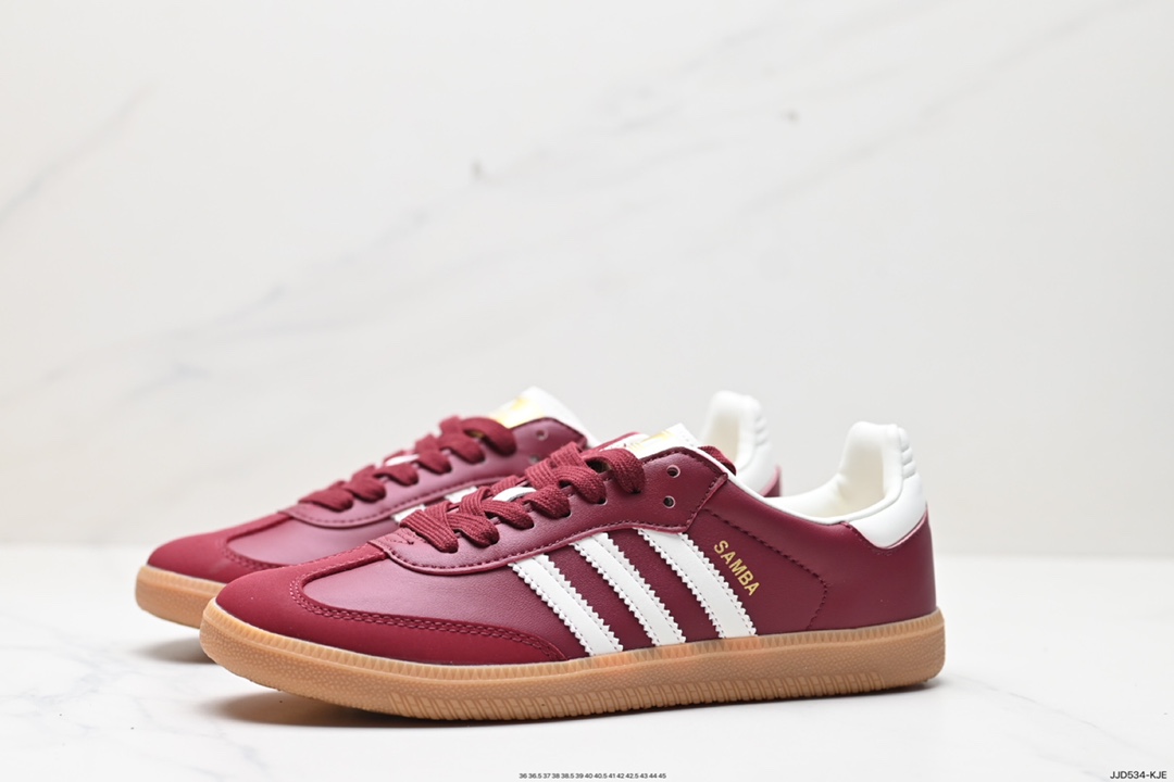 130 阿迪达斯三叶草Adidas Originals Samba Vegan OG桑巴舞板鞋 ID0477