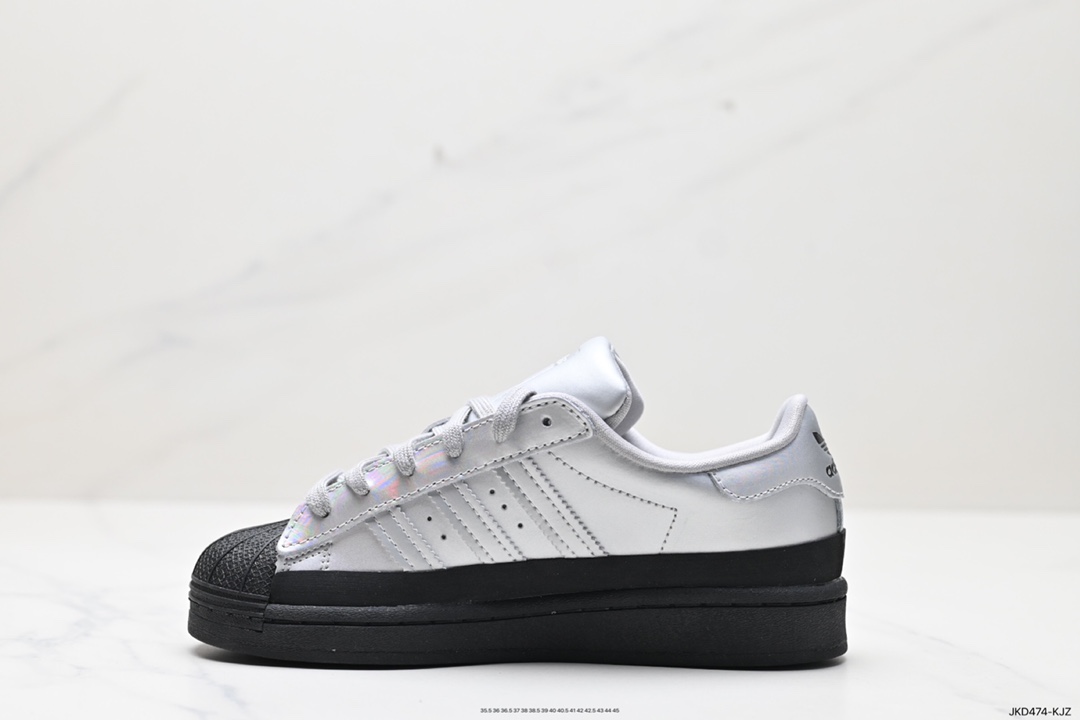 160 阿迪达斯Adidas三叶草 Originals Superstar”Sail/Green/Lace“贝壳头板鞋 FW3709