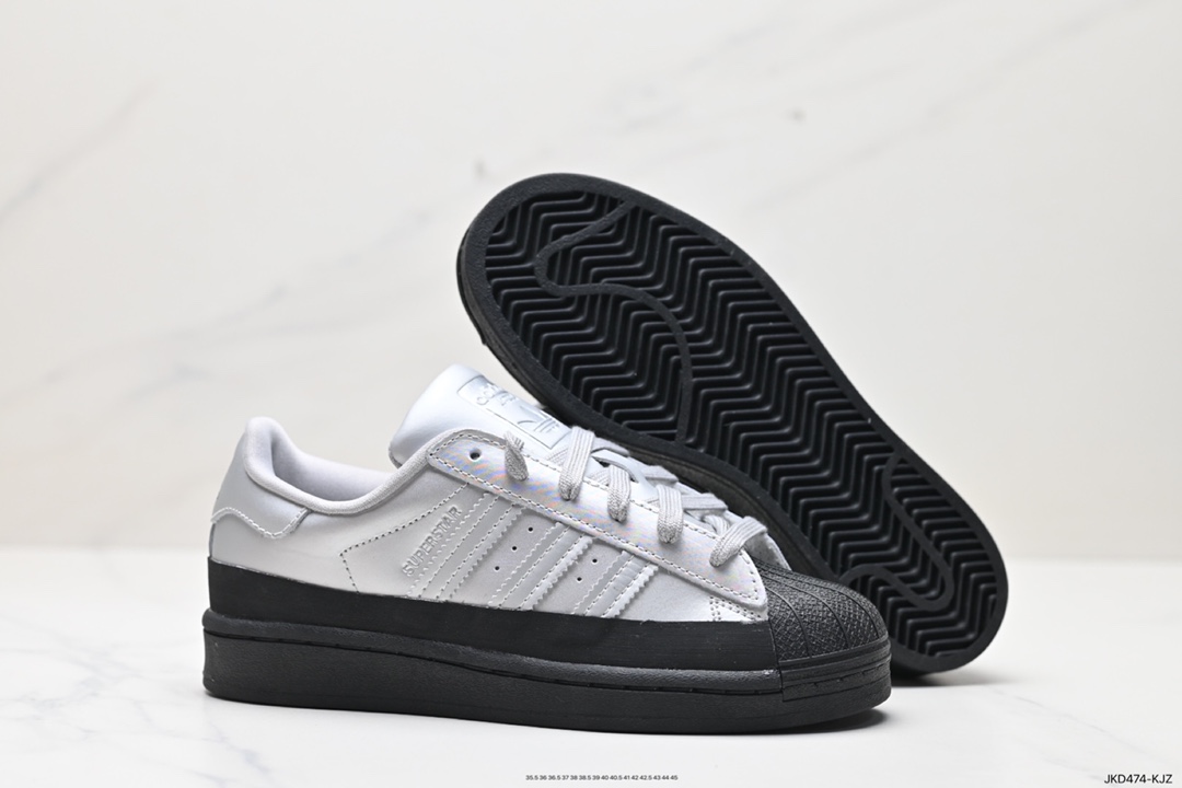 160 阿迪达斯Adidas三叶草 Originals Superstar”Sail/Green/Lace“贝壳头板鞋 FW3709