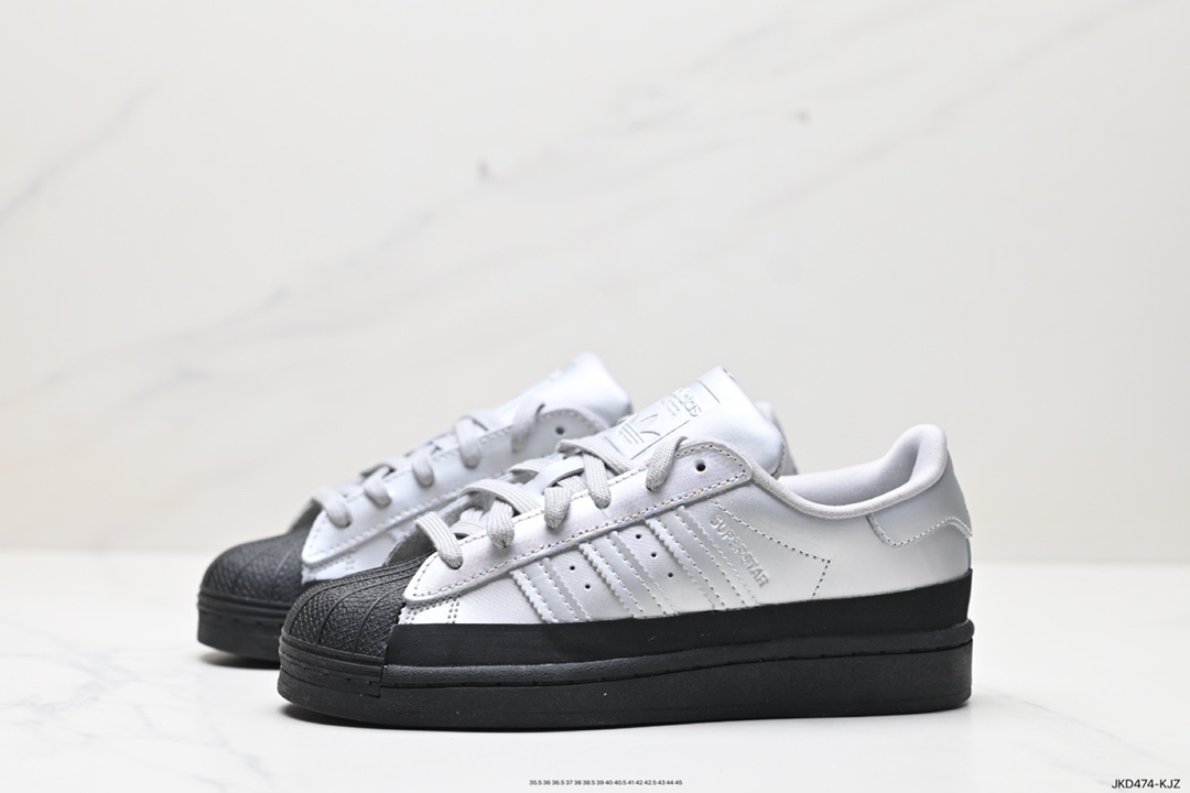 160 阿迪达斯Adidas三叶草 Originals Superstar”Sail/Green/Lace“贝壳头板鞋 FW3709