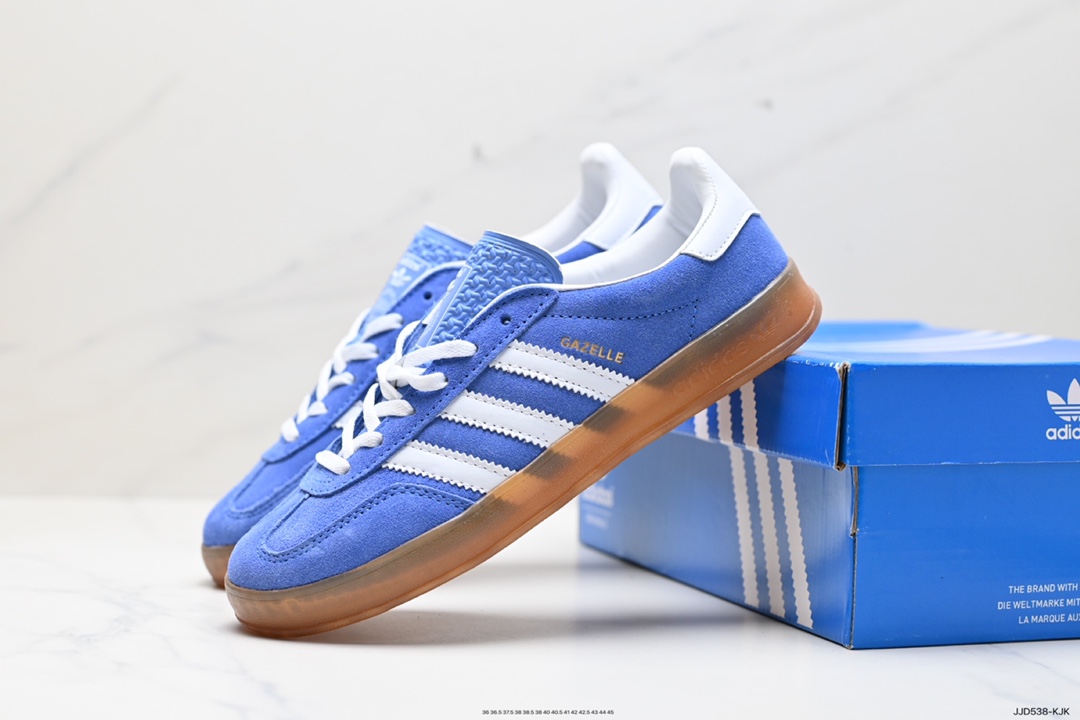 130 阿迪达斯Adidas Originals Gazelle Indoor 三叶草复古防滑耐磨低帮板鞋 HQ8717