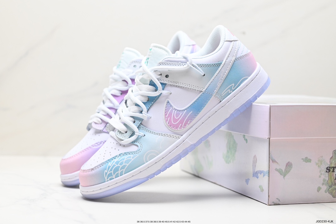 180 耐克Nike SB Dunk Low”Milk White/Pink/Smile“扣篮系列低帮休闲运动滑板板鞋 FD1232-001