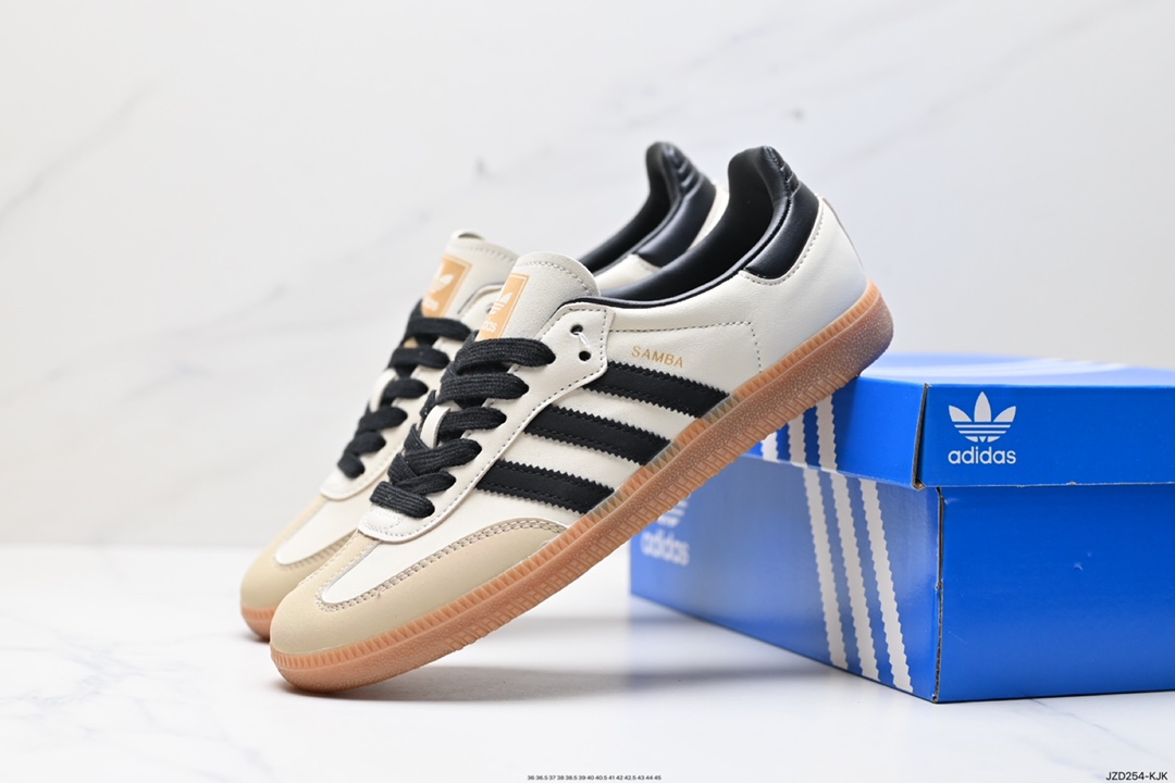 140 阿迪达斯三叶草Adidas Originals Samba Vegan OG”SPD“桑巴舞系板鞋 ID0478