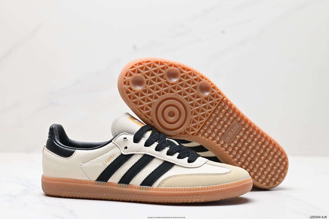 140 阿迪达斯三叶草Adidas Originals Samba Vegan OG”SPD“桑巴舞系板鞋 ID0478