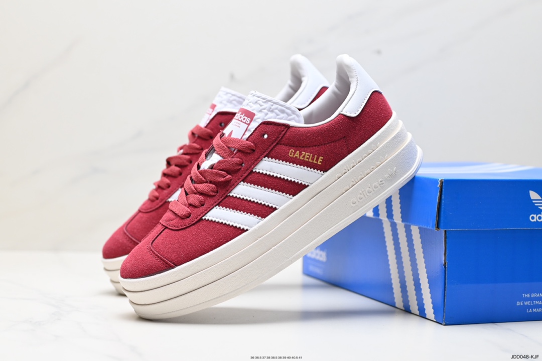 120 阿迪达斯Adidas Gazelle Bold w 低帮复古百搭休闲运动板鞋 IG9653