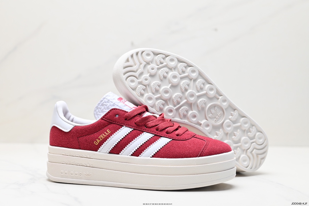 120 阿迪达斯Adidas Gazelle Bold w 低帮复古百搭休闲运动板鞋 IG9653