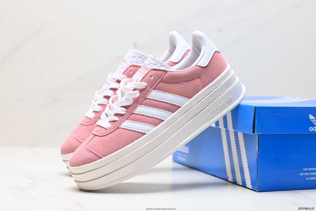 120 阿迪达斯Adidas Gazelle Bold w 低帮复古百搭休闲运动板鞋 IG9653