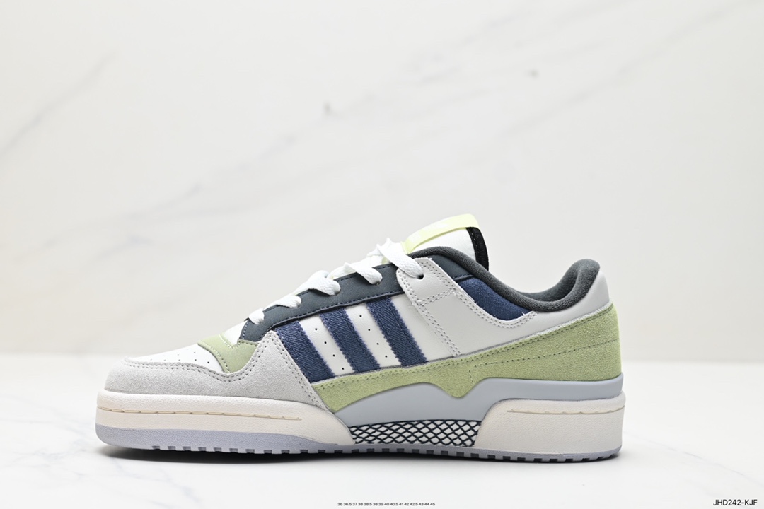 190 Adidas Forum EXHIBIT Low 三叶草低邦 经典魔术贴复古板鞋  ID6263