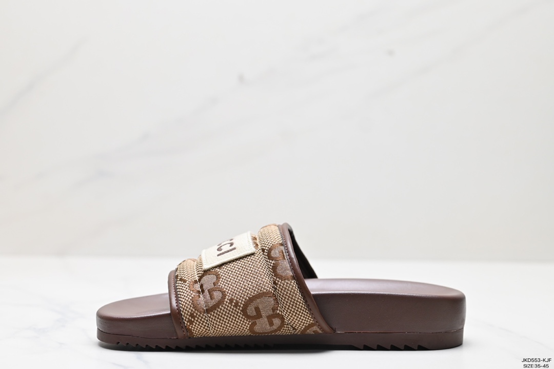 160 古驰 Gucci Leather slide with bow 沙滩皮革一字拖高奢拖鞋 620508 B8B00 G066