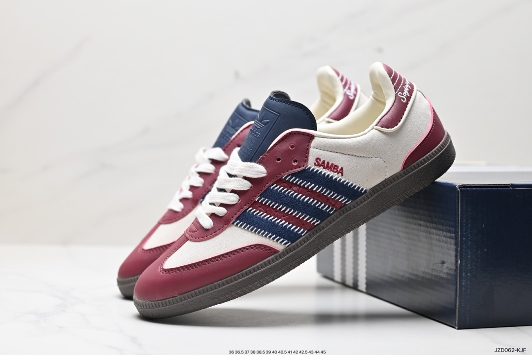 140 阿迪达斯三叶草Adidas Originals Samba Vegan OG”SPD“桑巴舞板鞋 ID6023