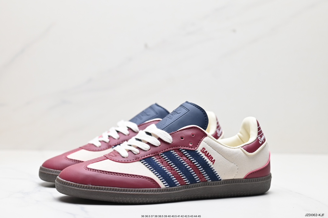 140 阿迪达斯三叶草Adidas Originals Samba Vegan OG”SPD“桑巴舞板鞋 ID6023