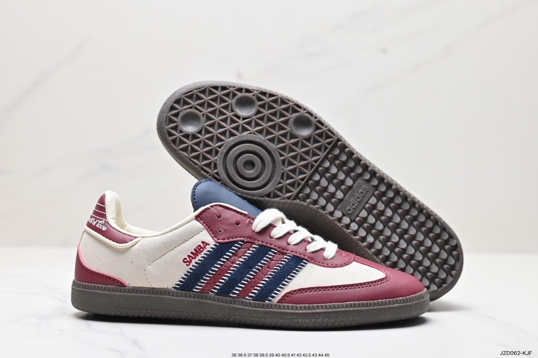 140 阿迪达斯三叶草Adidas Originals Samba Vegan OG”SPD“桑巴舞板鞋 ID6023