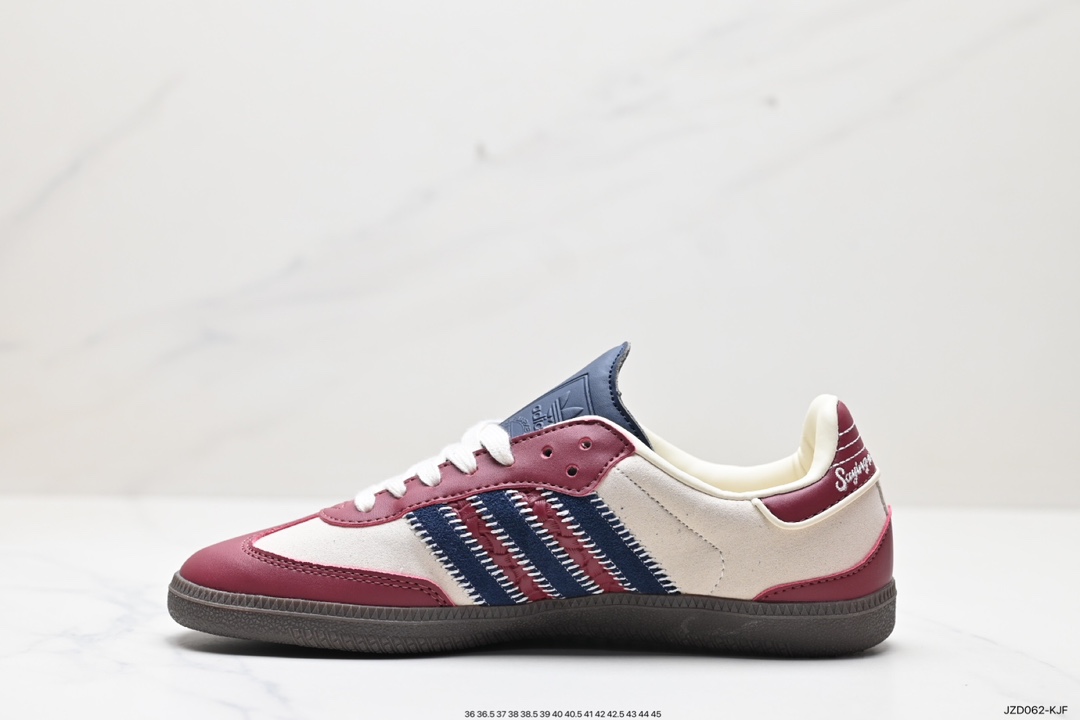 140 阿迪达斯三叶草Adidas Originals Samba Vegan OG”SPD“桑巴舞板鞋 ID6023